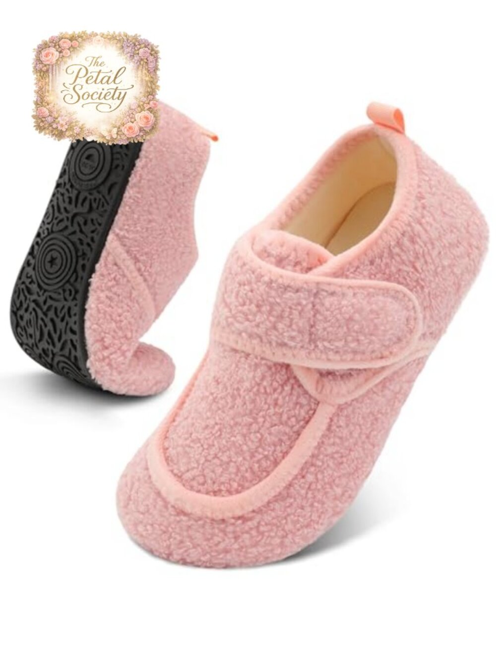Faux Fur Diabetic Slippers Unisex Wide Toe Orthopedic House Shoes